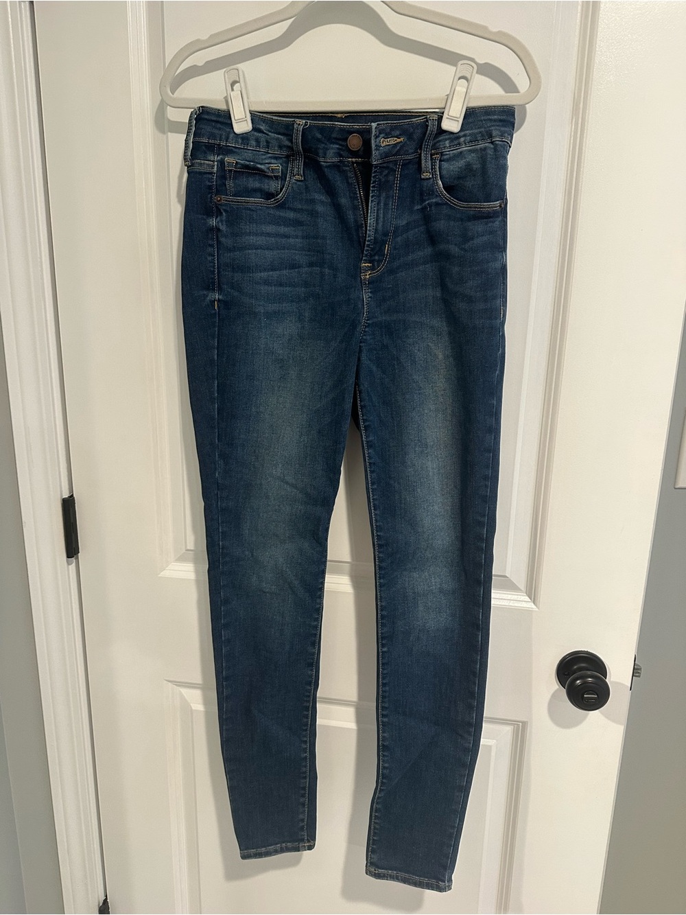 Old Navy Women's Rockstar Sculpt Skinny Blue Jeans